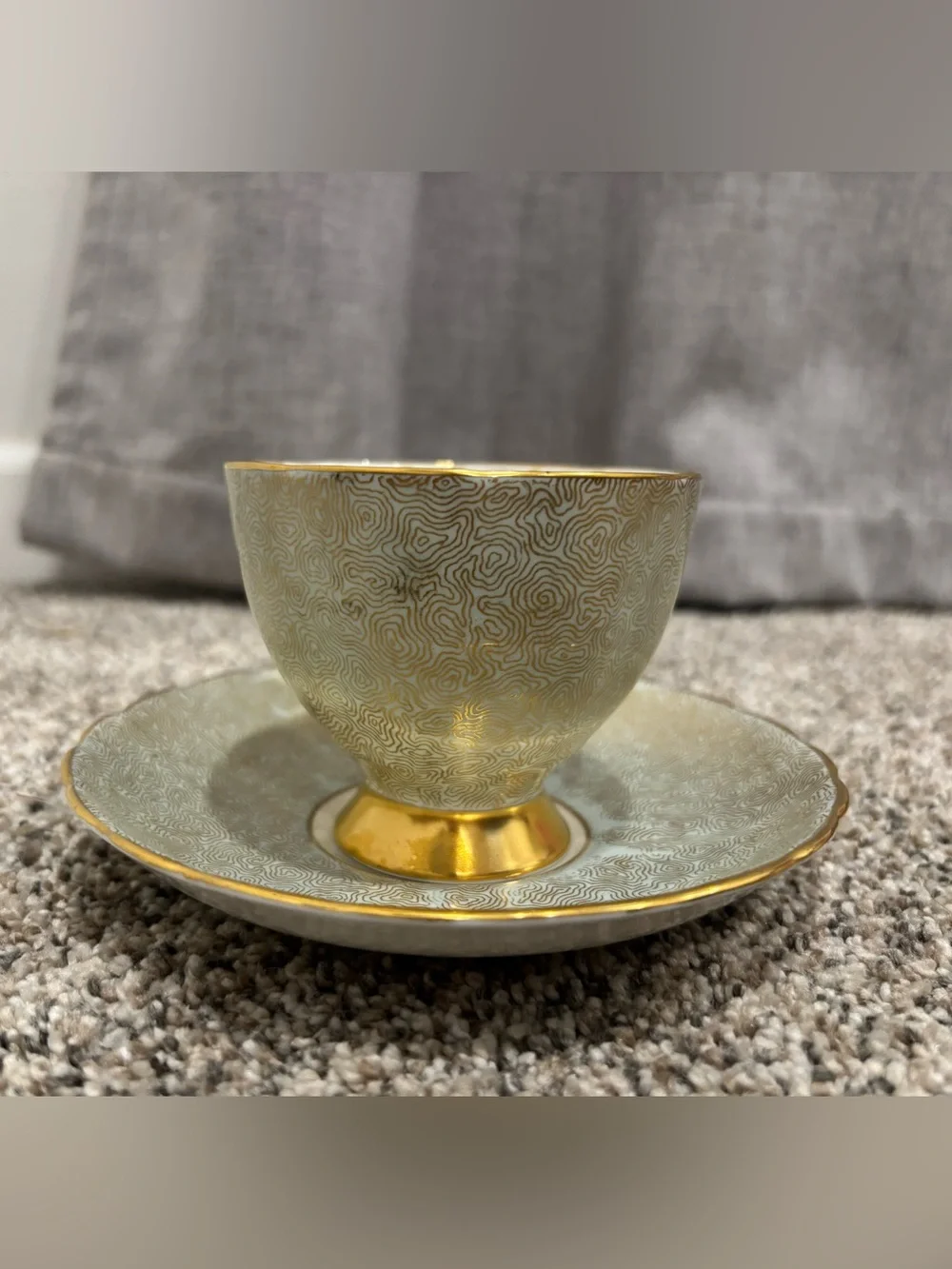 Vintage Tuscan Fine English Bone China Teacup & Saucer Set Made in England 50s